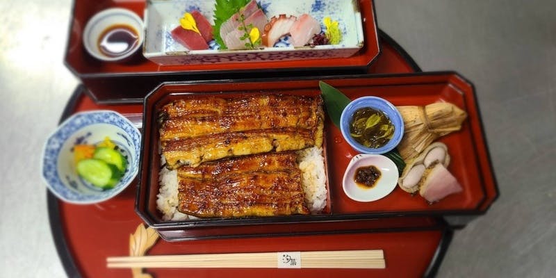 ＜平日昼席限定＞【国産うな重とお刺身御膳】うな重とお刺身の盛り合わせも楽しめるボリューム満点の御膳