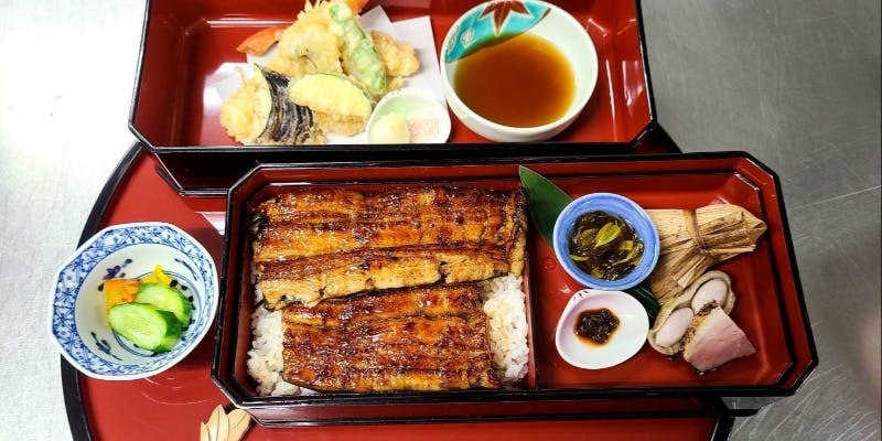 ＜平日昼席限定＞【国産うな重と天ぷら御膳】うな重と天ぷらの盛り合わせも味わえるボリューム満点の御膳