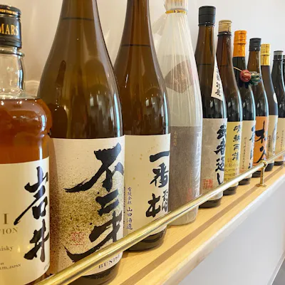 厳選された日本酒と焼酎