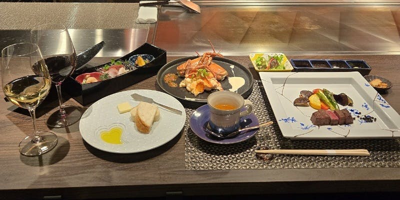 【黒毛和牛ステーキコース】選べるステーキと糸島野菜のサラダに舌鼓　全10品