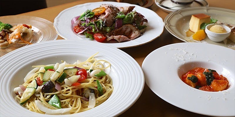 ORO BRILLANTEパスタコース ～シェフ自家製の手打ちパスタ2皿を含む～