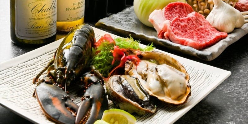 【おすすめコース】ジャージー牛ヒレorサーロインに活アワビなど、自慢の料理をお届け