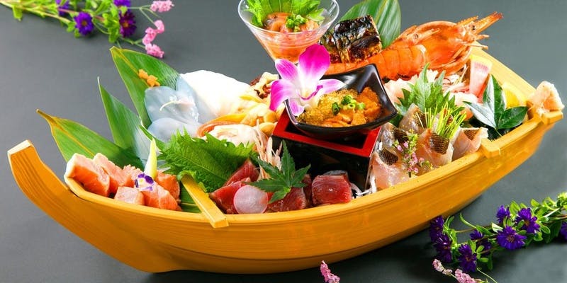 【舟コース毛利‐MOURI‐】宴会用 豪華船盛を味わうフルコース