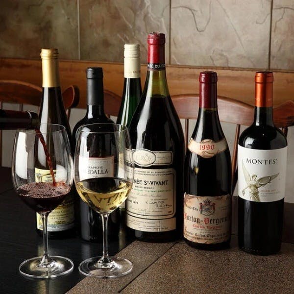 豊富なワインセレクション