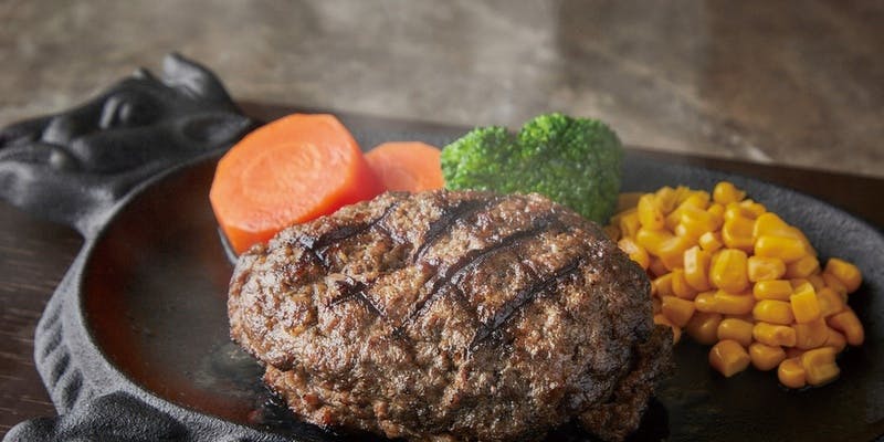 松阪牛入り100％ビーフハンバーグステーキコース【6品】