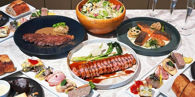 【カジュアルコース】　俺のフレンチの料理をカジュアルに楽しめる！3名様以上 2時間飲み放題付き