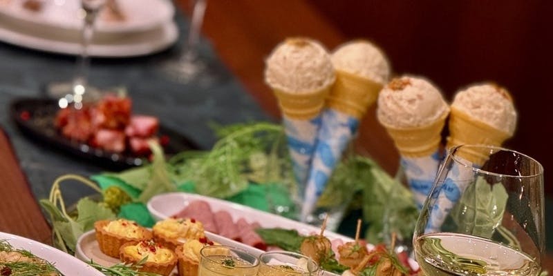 【月火水限定】前菜7品の豪快プレートからデザート迄全9皿＋スパークリングやカクテルなど飲み放題2時間