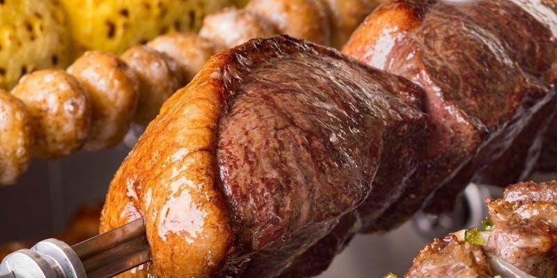 【ALEGRIAランチ】2時間シュラスコ15種食べ放題、サイドメニュー2品付