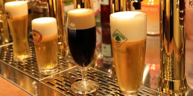 【ALEGRIAランチ】3時間飲み放題 シュラスコ15種食べ放題 ＋サイド2品＋4種のビアサーバー等ご用意