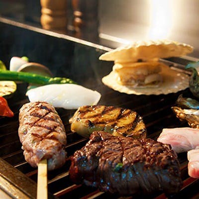 素材の力を引き出す“直火焼”