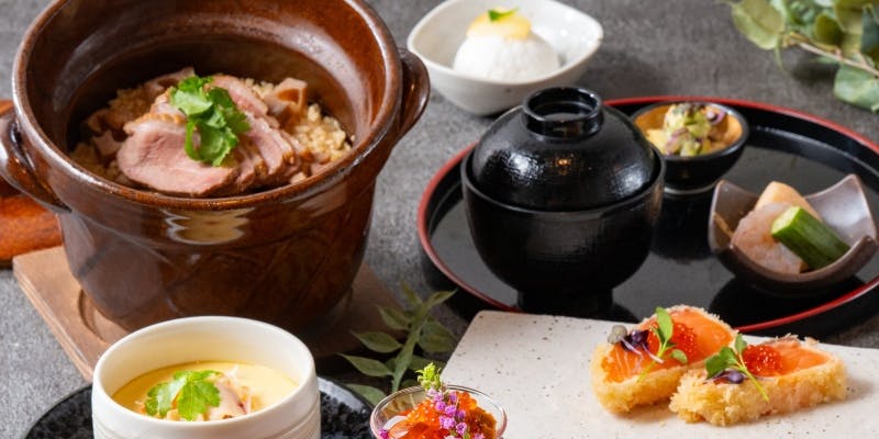 【飲み放題付き】旬の味覚×選べる土釜ご飯／スタンダードコース（料理8品＋飲み放題2h）
