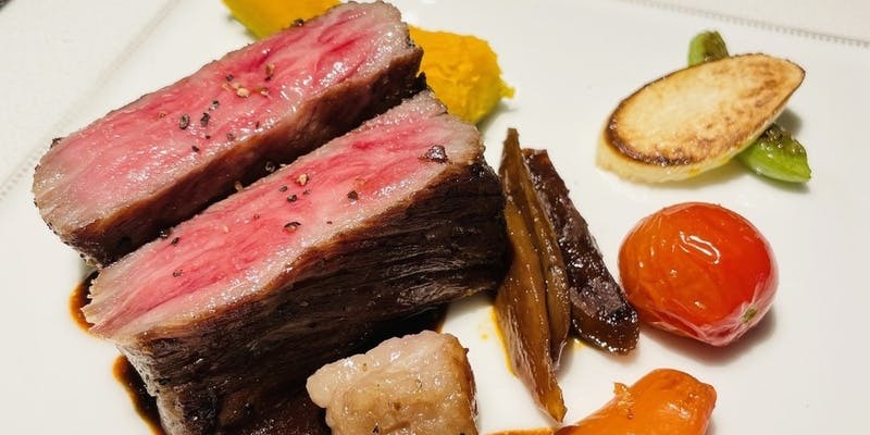 鹿児島黒毛和牛 中山牛使用　ステーキコース