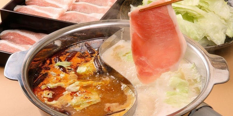 【厳選国産豚とレタスと精選した素材の生姜しゃぶしゃぶコース】全6品　お料理のみ　