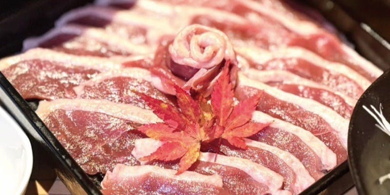 【季節ごとに旬の素材で変化する暖の創作しゃぶしゃぶコース】全6品　お料理のみ