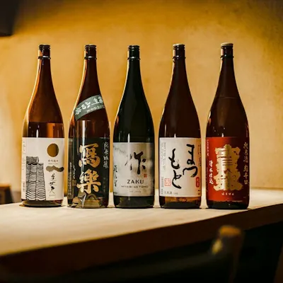 料理に合う日本酒を豊富に用意