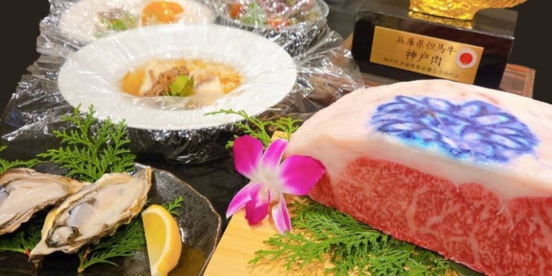 ステーキと海鮮が楽しめる「伊玖多コース」