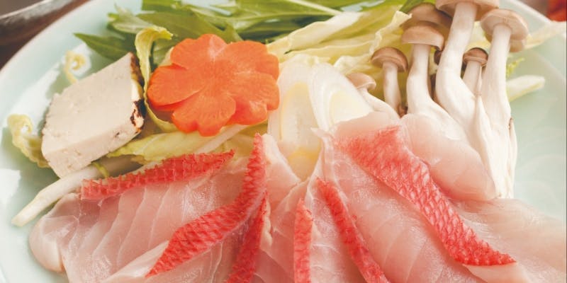 【金目鯛しゃぶしゃぶコース】