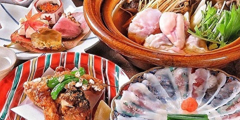 【旬の名物！からすみ付きとらふぐコース】当店自慢の新鮮フグをご堪能いただける全8品