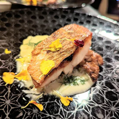 新鮮な魚介と有機野菜を使用したこだわりの料理