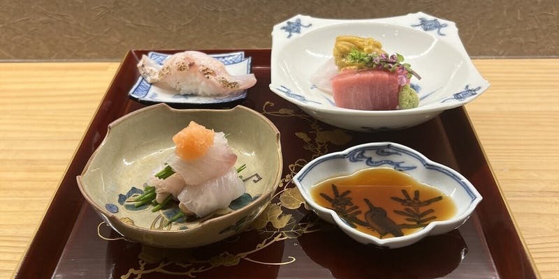 【会席料理 13,650円】造り、鮨、焼物などその時期ならではの味わいを堪能