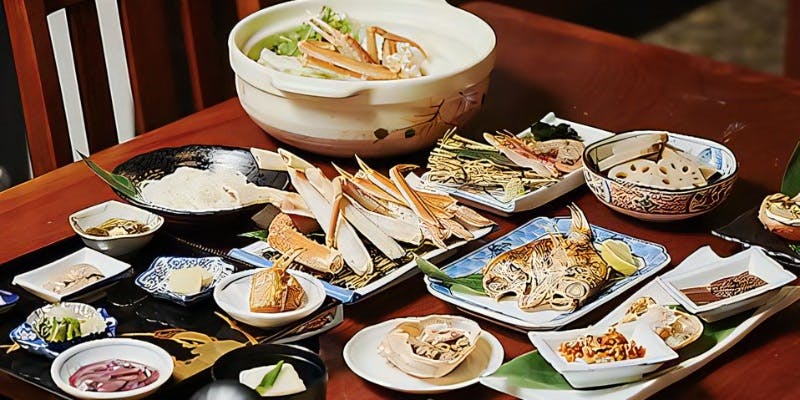 【襟裳活ズワイコース】蟹味噌甲羅焼き、焼き蟹、蟹刺身、蟹しゃぶ、蟹鍋、雑炊など全10品