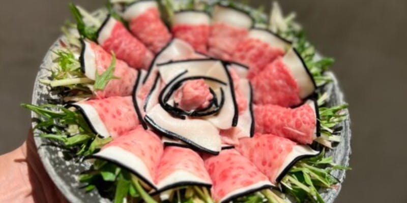 【クジラ鹿の子と本皮のハリしゃぶ鍋】