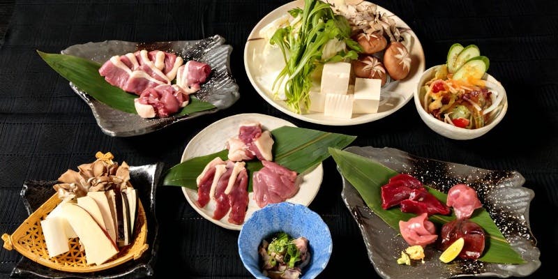 【特選カモコース】炭火焼盛りや鴨鍋、鴨そばまで堪能する贅沢なプラン