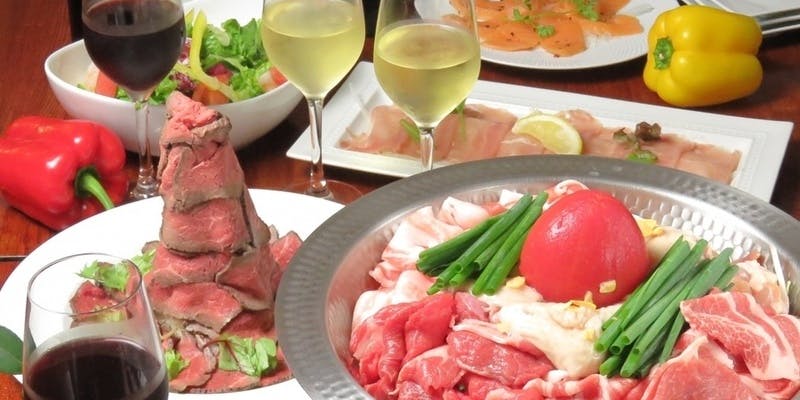 肉バル de 忘年会・新年会　冬のイタリアンコース＋2時間飲み放題（12月）