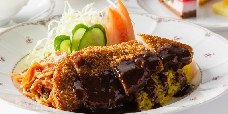 【長崎県産豚 ロースカツのトルコライスセット】