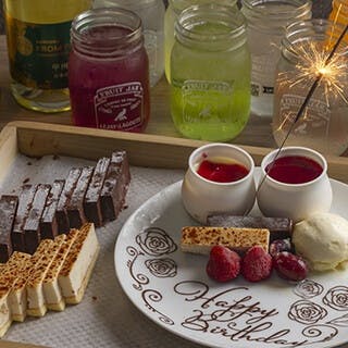 お祝いの席を彩るバースデープレートの無料サービス！当日OK