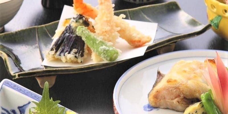 【輝～かがやき～会席】鱧梅しそ巻き揚げ,鯛と蕪の菊花あんかけなど7品＜接待・会食＞