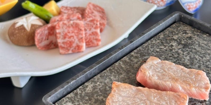 【サーロインの和牛石炙り焼きコース】旨味たっぷりの”サーロイン炙り焼き”を楽しめる全6品