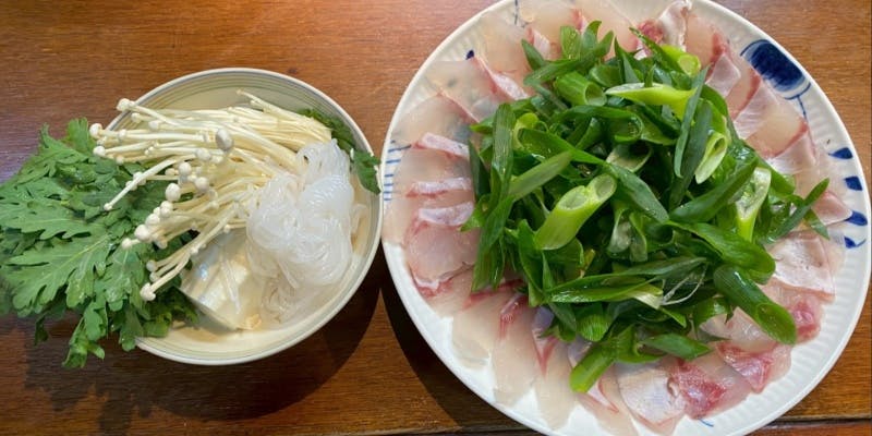 【クエ鍋コース 全7品】