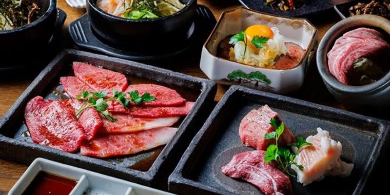 【上選焼肉コース／新月】上選塩焼物・上選タレ焼物の盛り合せで焼肉満喫／全13品