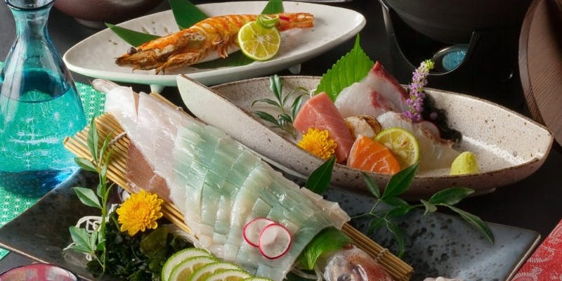 【九州郷土コース】活いか・選べる鍋付　全12品＋2時間S飲放付