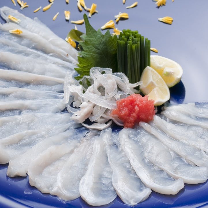 新鮮なふぐ料理を堪能