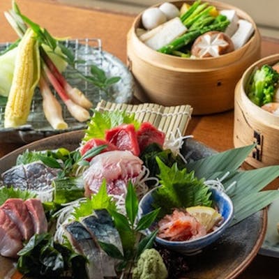 旬の魚と野菜を活かした逸品料理