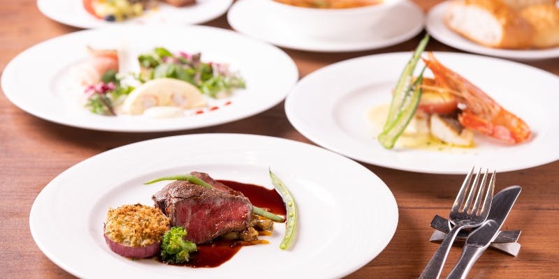 【Dコース】オードブルや鮮魚のポワレ、但馬牛フィレなど全6品