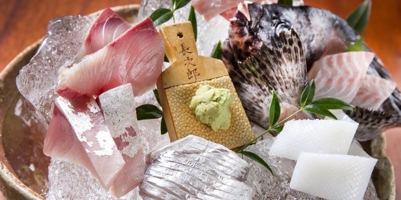 【極：鯛めしコース】特上造り盛り、肉料理、天婦羅、名物の魚料理、鯛めしなど（個室リクエスト予約）