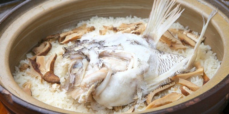 【おまかせ鯛めしコース】特選造り盛り、天婦羅など（個室リクエスト予約）