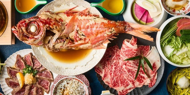 【 3時間飲み放題付きコース 全10品 / 9,800円 】接待・忘年会・デートに