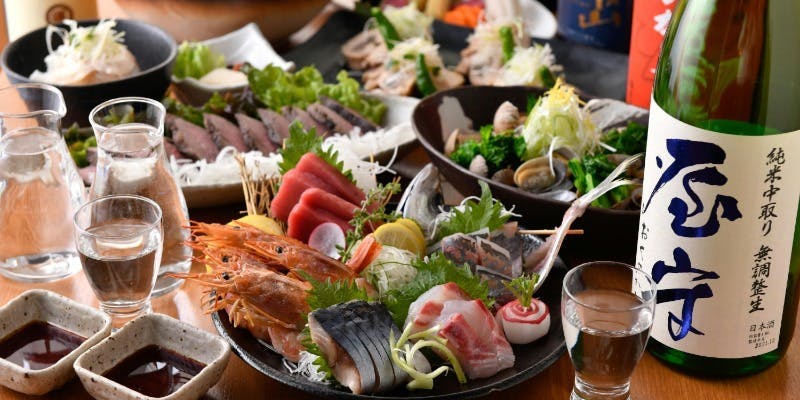 【米華～まいか～コース】47都道府県100種の地酒がゆったり3時間飲み放題！料理充実全8品