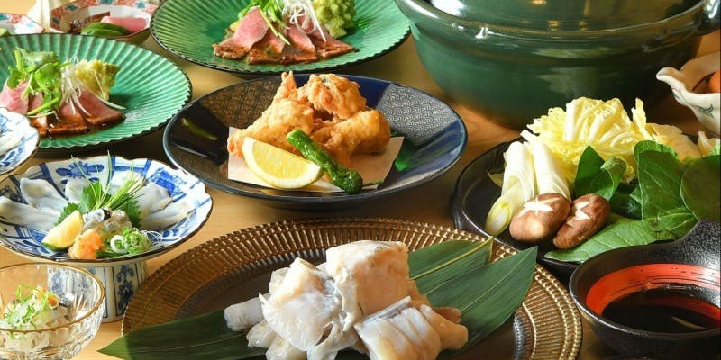 【てっちりコース】てっちり鍋やてっさ、ふぐ唐揚げなど＜全9品＞