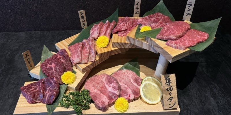 Taro厳選A5和牛5種7段 贅沢肉盛りセット