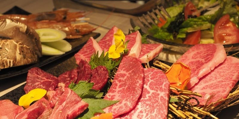 松坂牛A5と海鮮を堪能する贅沢焼肉コース 全12品