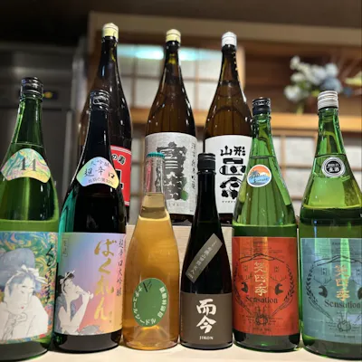 豊富な種類のお酒