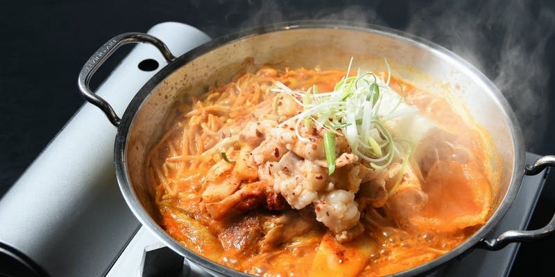 【テッチャン鍋コース】秘伝のチゲ味噌仕立て！