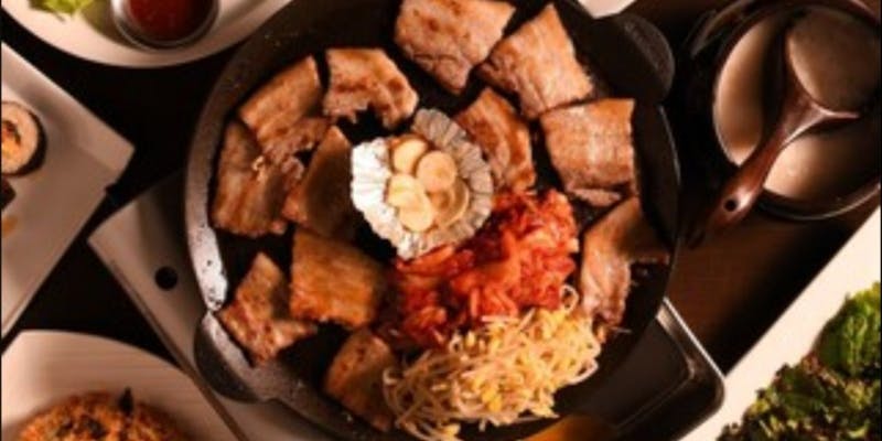 【サムギョプサルコース】銘柄豚の岩中三元豚を味わう