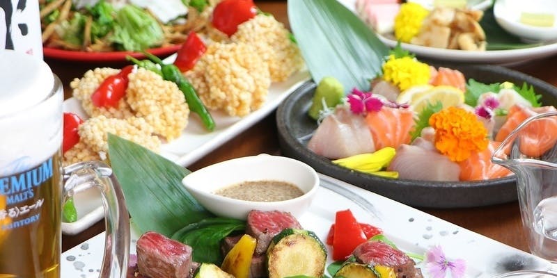 【熟れコース】熟成牛・熟成魚盛×若鶏振袖等 全8品＋土～木3時間/金・祝前日2時間飲み放題