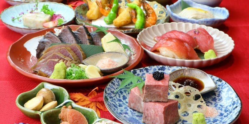 【和歌山城コース】わくら至高の料理を個別盛りで/全10品＋3H飲み放題